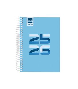 Agenda escolar 25/26 1/4 dia pagina cool azul finocam 645060126 - 645060126