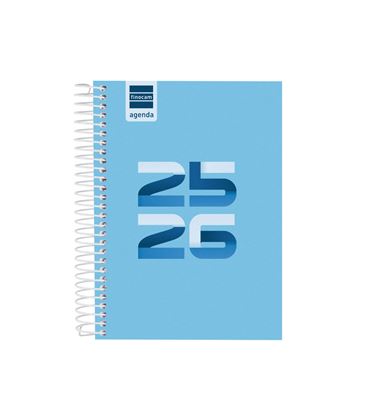 Agenda escolar 25/26 1/8 dia pagina cool azul finocam 645020126 - 645020126