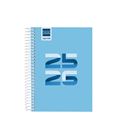 Agenda escolar 25/26 1/8 dia pagina cool azul finocam 645020126
