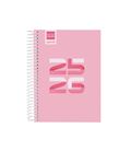 Agenda escolar 25/26 1/8 dia pagina cool rosa finocam 645020426