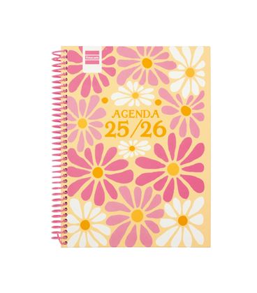 Agenda escolar 25/26 1/4 semana vista h diva spring finocam 536140426 - 536140426