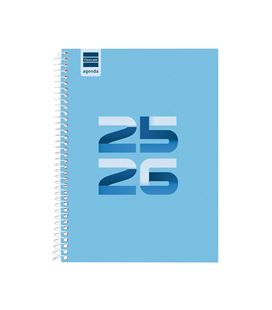 Agenda escolar 25/26 1/4 semana vista h cool azul finocam 645040126 - 645040126