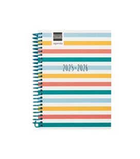 Agenda escolar 25/26 1/8 semana vista h diva colors finocam 536100526