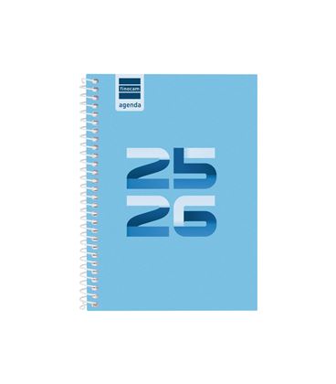 Agenda escolar 25/26 1/8 semana vista h cool azul finocam 645000126 - 645000126