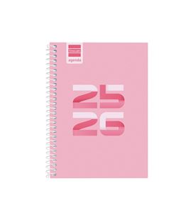 Agenda escolar 25/26 1/8 semana vista h cool rosa finocam 645000426