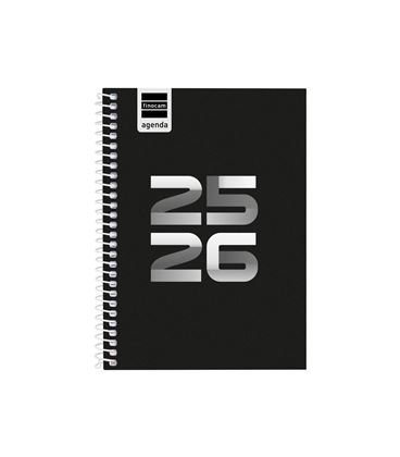 Agenda escolar 25/26 1/8 semana vista h cool negro finocam 645000326 - 645000326