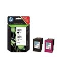 Cartucho origina 301 color y negro pack 2u hp n9j72ae - N9J72AE