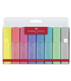 Marcador fluorescente pastel 8u textliner 46 faber 154681