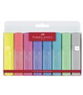 Marcador fluorescente pastel 8u textliner 46 faber 154681