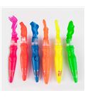 Tempera bote pincel colores neon 6u 13ml apli 19418 - 19418-1