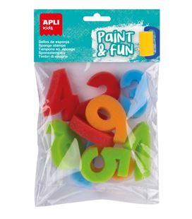 Sellos de esponja numeros 10u apli 17466