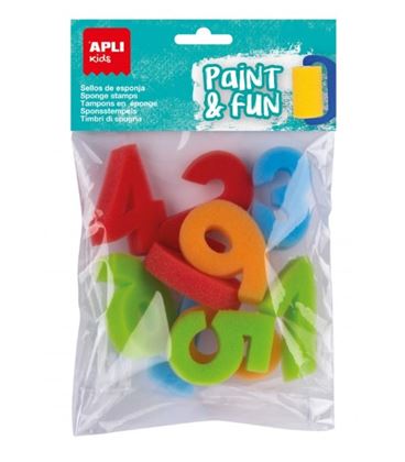 Sellos de esponja numeros 10u apli 17466 - 17466
