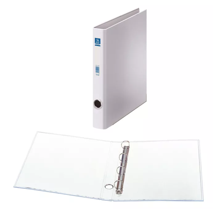 CARPETA 4 ANILLAS Fº 25MM CARTON FO. OFI. BLANCO DOHE 09671