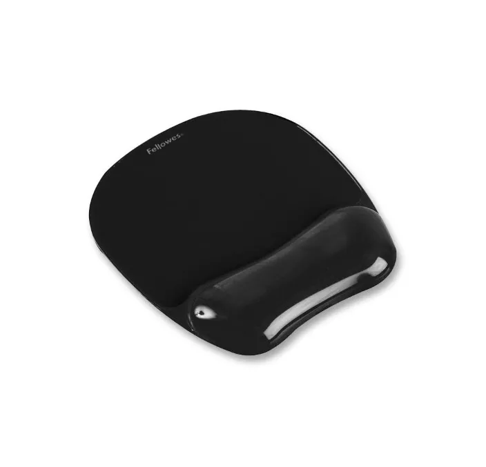 REPOSAMUÑECAS RATÓN CRYSTAL GEL NEGRO FELLOWES 9112101