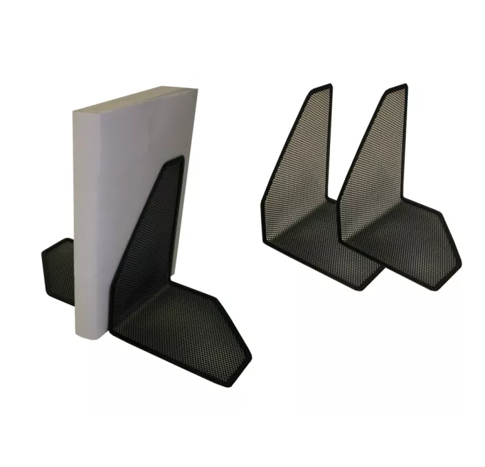 SUJETALIBROS REJILLA 2U NEGRO BISMARK 317379