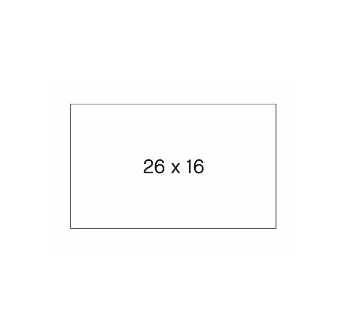 ETIQUETAS PACK 6 R. 1000 ETQ 26X16 R. BLCO. REMO. APLI 100919