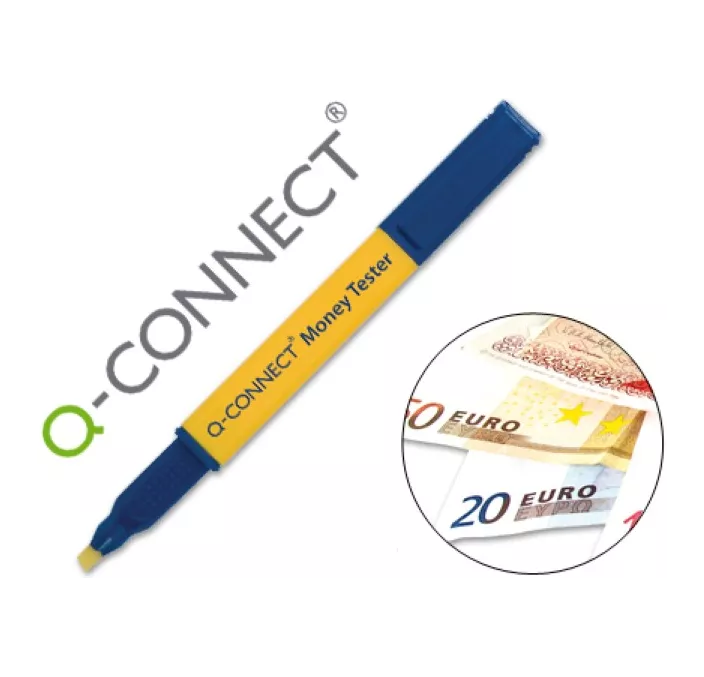 BOLIGRAFO DETECTOR BILLETES FALSOS Q-CONNECT 27716 KF146