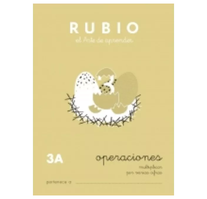 CUADERNO ESCOLAR PROBLEMAS Nº3A RUBIO 10955