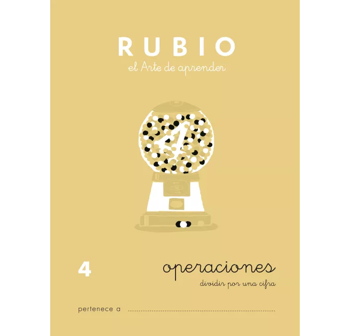 CUADERNO ESCOLAR OPERACIONES Nº4 RUBIO 10956
