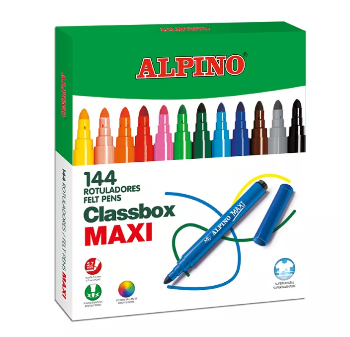 ROTULADOR ESCOLAR MAXI PACK 144U. ALPINO AR000109N