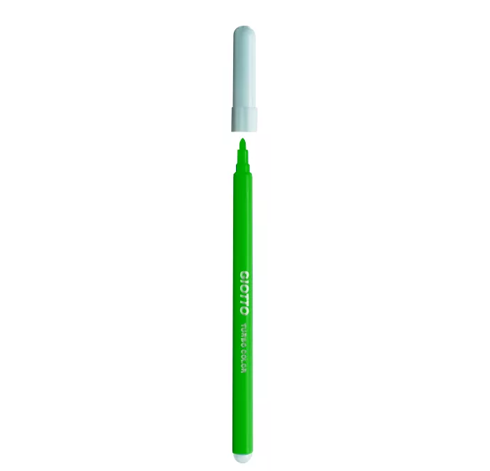 ROTULADOR ESCOLAR VERDE CLARO TURBO COLOR 12U GIOTTO 485018