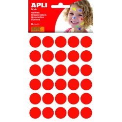 GOMET BOLSA CIRCULO GRANDE 20MM ROJO 6H APLI 13225
