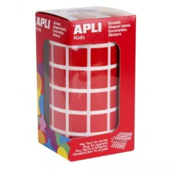 GOMET ROLLO CUADRADO MEDIANO 15MM ROJO APLI 12477