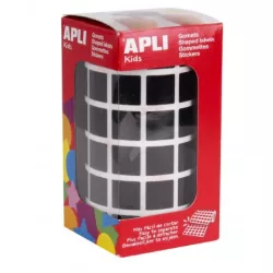 GOMET ROLLO CUADRADO MEDIANO 15MM NEGRO APLI 12480