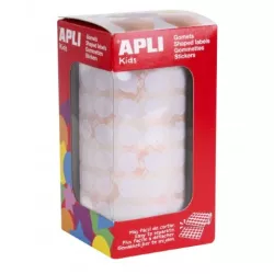 GOMET ROLLO CIRCULO PEQUEÑO 10,5MM BLANCO APLI 11903