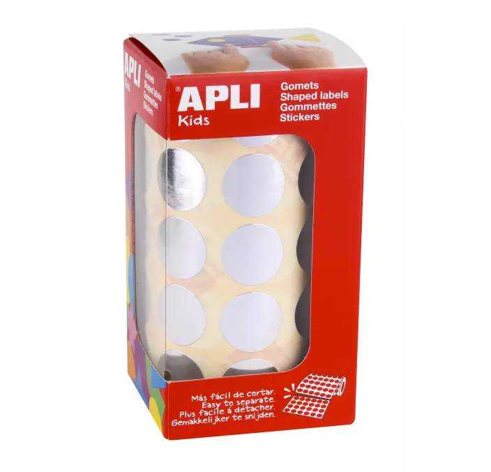 GOMET ROLLO CIRCULO GRANDE 20MM PLATA APLI 11633