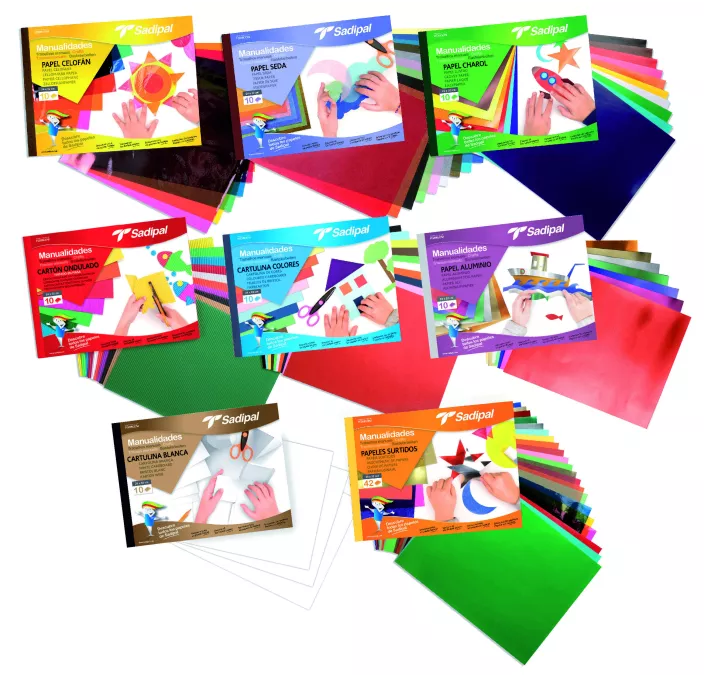 PAPEL ALUMINIO BLOC 10H COLORES SADIPAL 06199