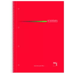 CUADERNO Fº MILIMETRADO 100H 70GRS SUR. PREMIUM PACSA 16399