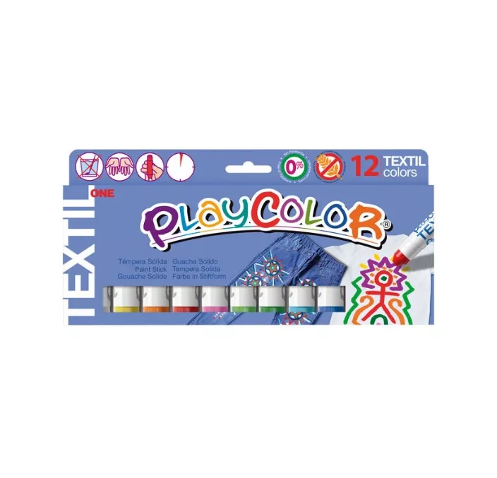 TEMPERA SOLIDA ESCO. 10G TEXTIL 12U. PLAYCOLOR INSTANT 10461
