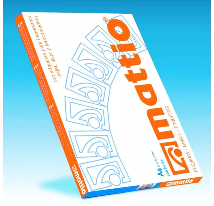 ETIQUETA POLIV. A4 100H 105MMX74MM 800U MATTIO MTT7040111