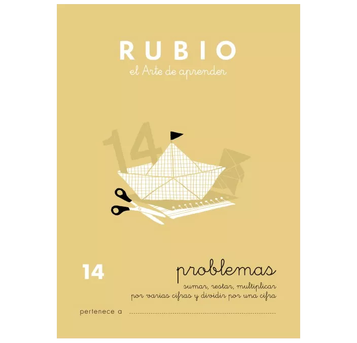 CUADERNO ESCOLAR PROBLEMAS Nº14 RUBIO 10969