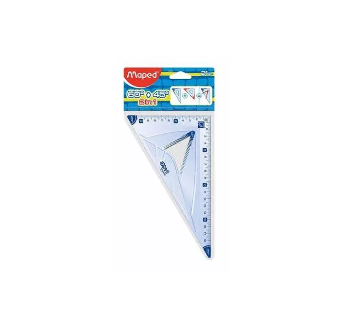 ESCUADRA CARTABON 21CM 2 EN 1 MAPED 255111