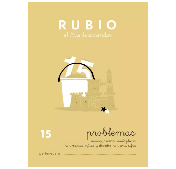 CUADERNO ESCOLAR PROBLEMAS Nº15 RUBIO 10970