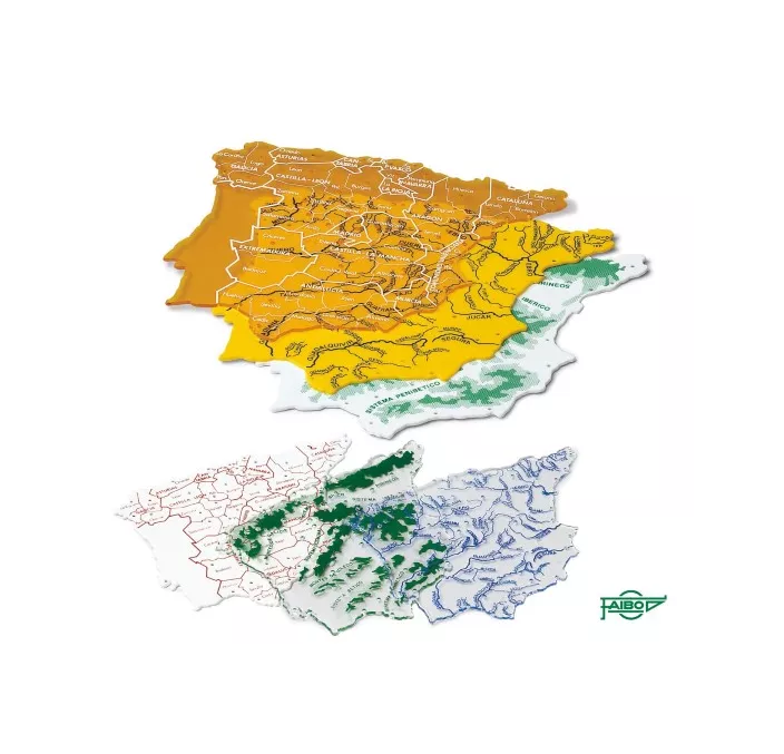 REGLA PLANTILLA MAPA ESPAÑA 3UDS FAIBO 250