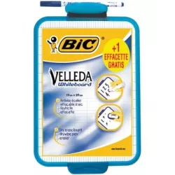 PIZARRA BLANCA + ROTULADOR AZUL 19X26CMS VELLEDA BIC 841360 9957