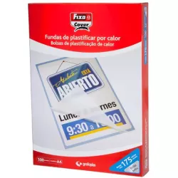 BOLSA PLASTIFICACION A4 175 MICRAS C.100 GRAFOPLAS 01022000