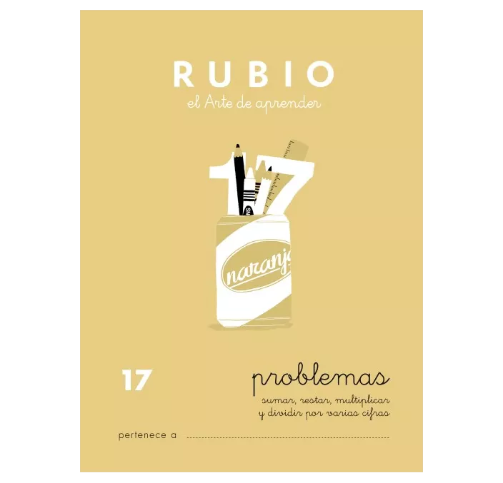 CUADERNO ESCOLAR PROBLEMAS Nº17 RUBIO 10972