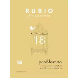 CUADERNO ESCOLAR PROBLEMAS Nº18 RUBIO 10973