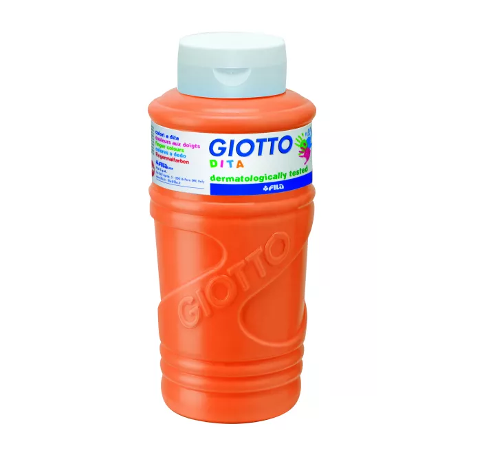 PINTURA DEDOS 750ML NARANJA GIOTTO 536005