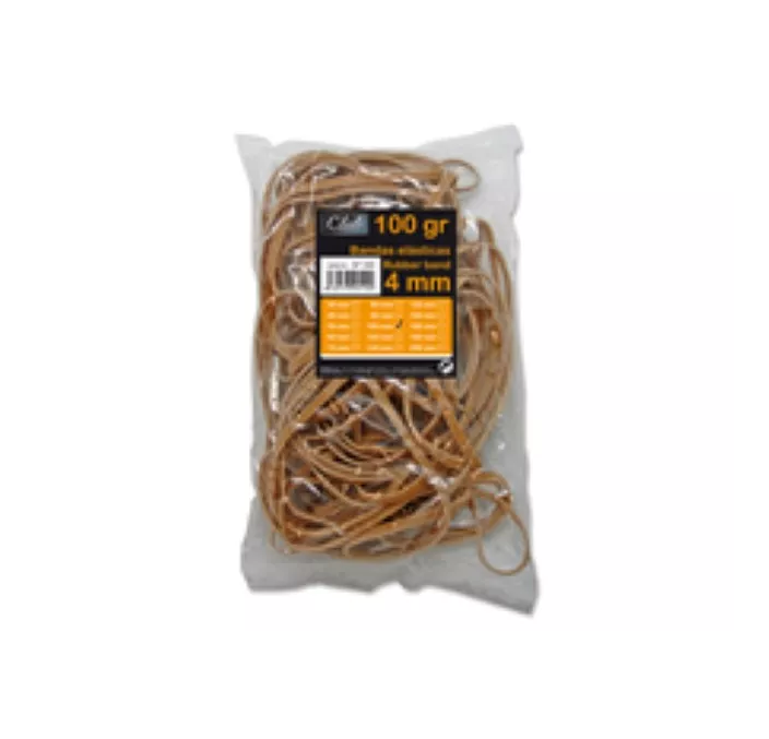 GOMA ELASTICA 120MM 100GR BOLSA CLUB POESSA 320511