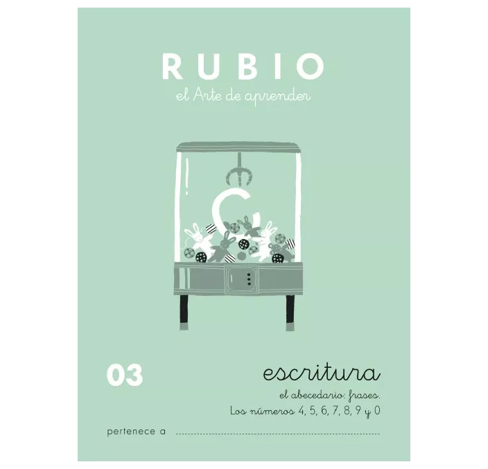 CUADERNO ESCOLAR ESCRITURA 03 RUBIO 10916
