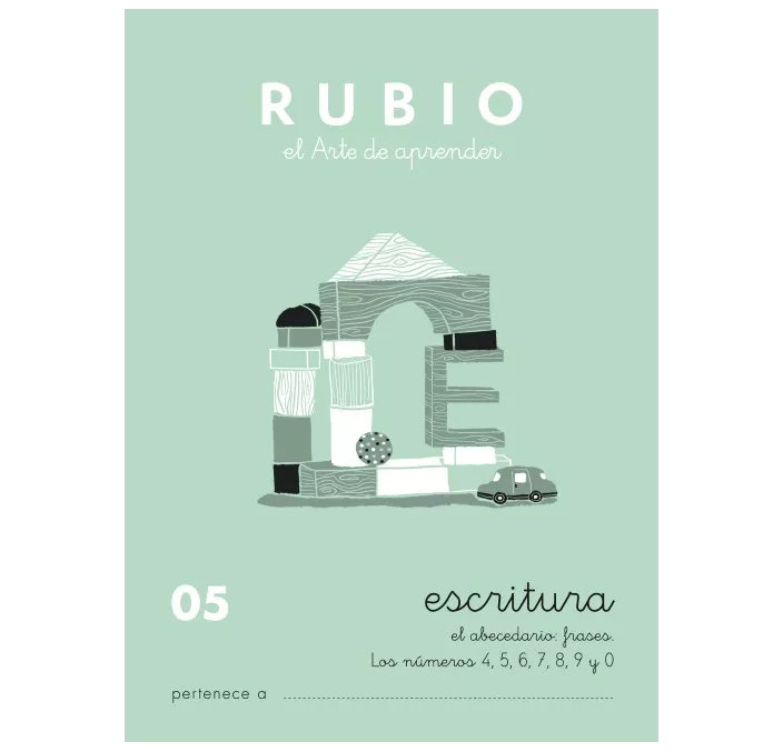 CUADERNO ESCOLAR ESCRITURA 05 RUBIO 10918