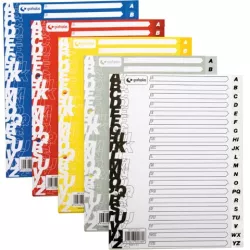 SEPARADORES A4 INDICE A-Z GRIS PP GRAFOPLAS 41408071