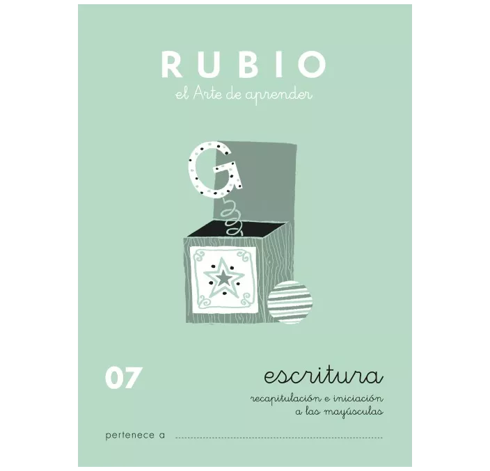CUADERNO ESCOLAR ESCRITURA 07 RUBIO 10920