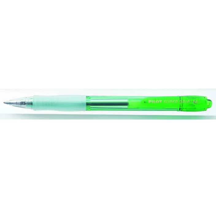 BOLIGRAFO RETRACTIL VERDE LIMA NEON SUPER GRIP PILOT 475221