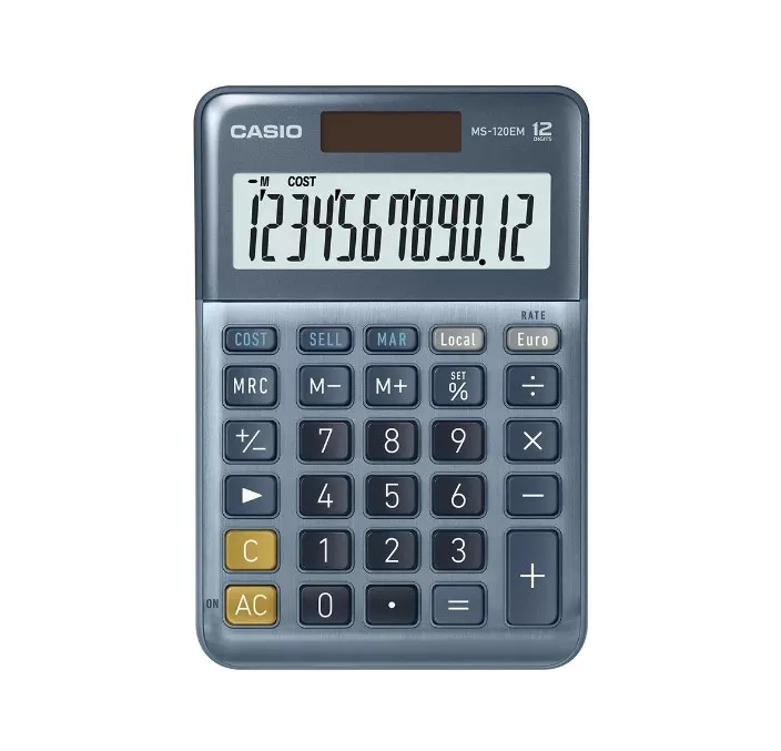 CALCULADORA SOBREMESA 12DIG MS-120EM (sustituta de la MS120TER) CASIO